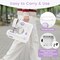 Portable Sewing Machine 12 Stitch Patterns Mini Electric Sewing Machine with Foot Pedal LED Light White Purple Beginner Home Use